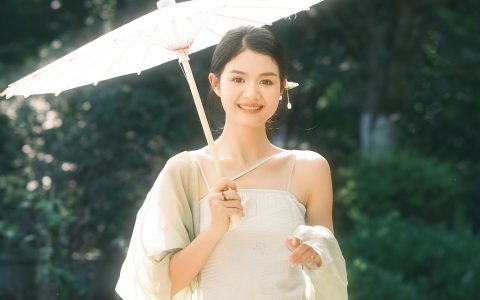 草木青绿色 小清新 中国风 古典 森系 唯美 小姐姐 – YiTuYu艺图语