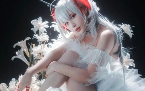 铁板烧鬼舞w写真图集~明日方舟w芭蕾~cosplay图片欣赏