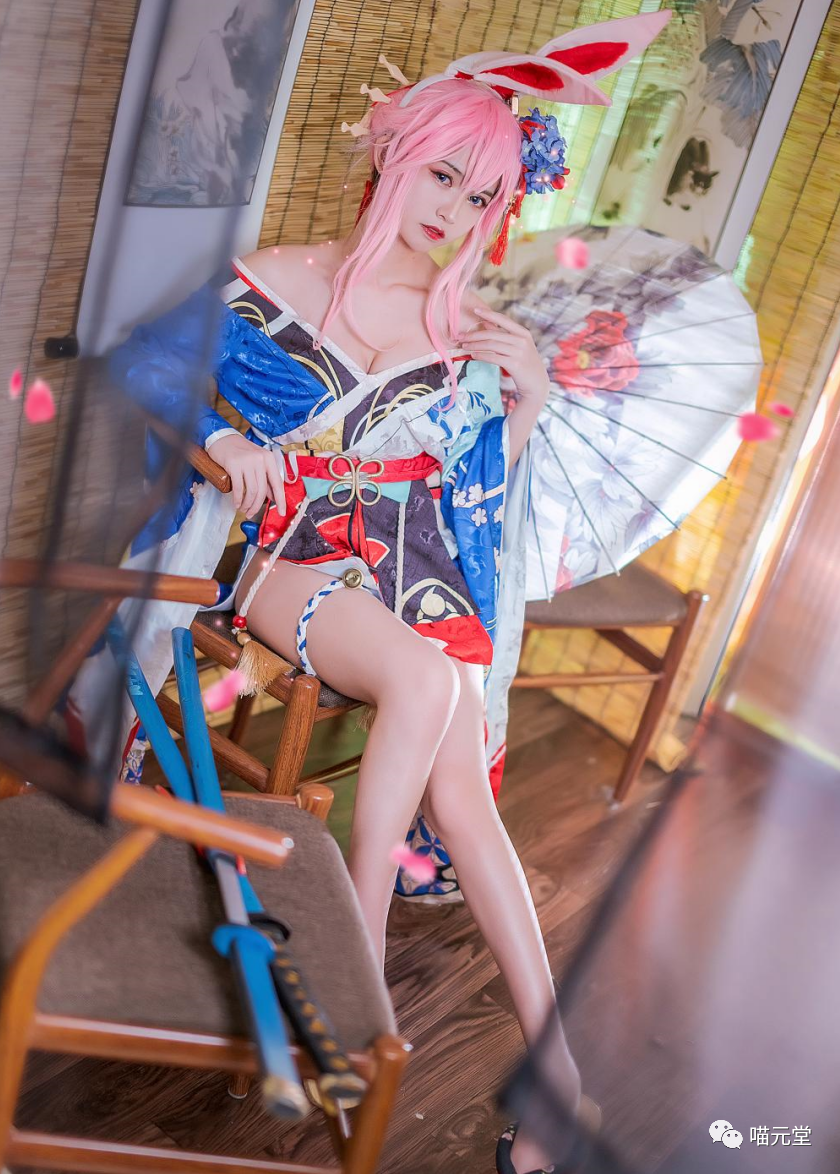 鳗鱼霏儿cos~八重樱花魁 cosplay写真图片欣赏