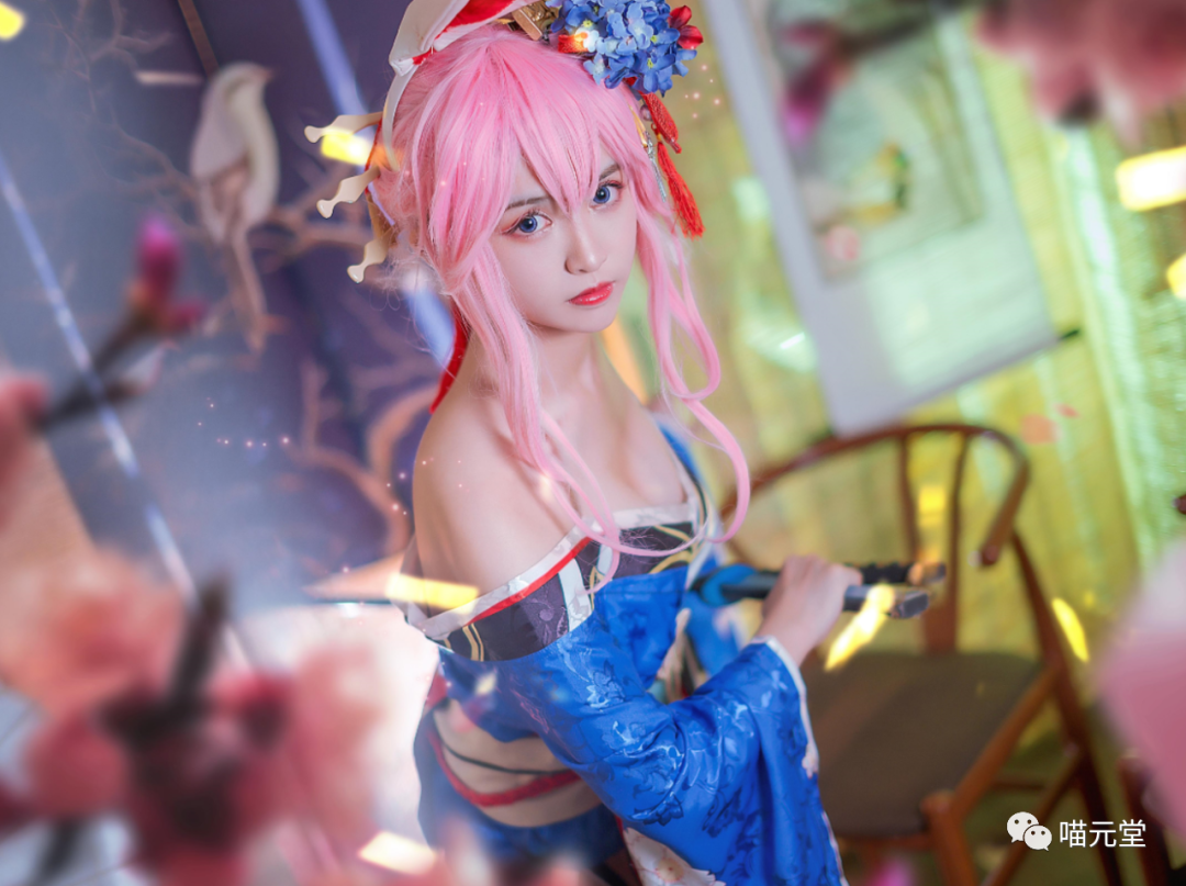 鳗鱼霏儿cos~八重樱花魁 cosplay写真图片欣赏