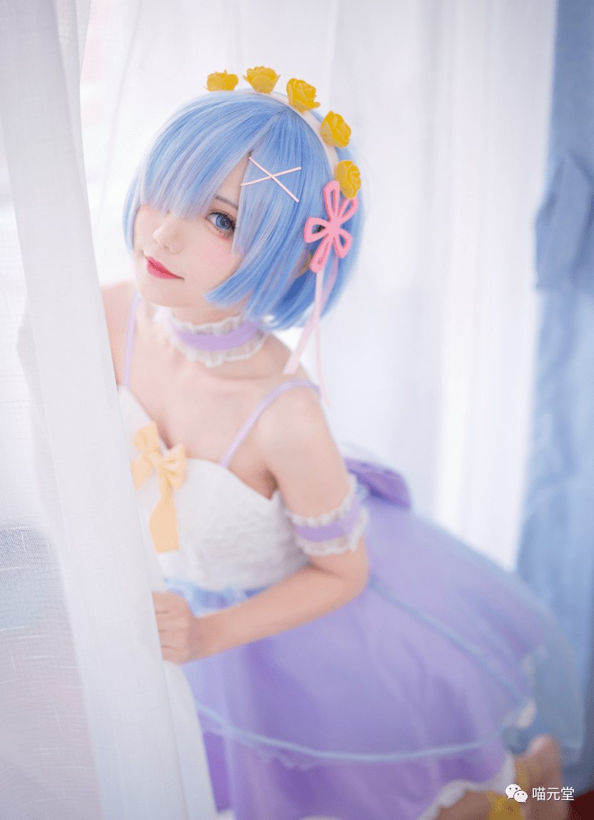 花柒Hana写真cos~天使蕾姆 cosplay图片资源欣赏