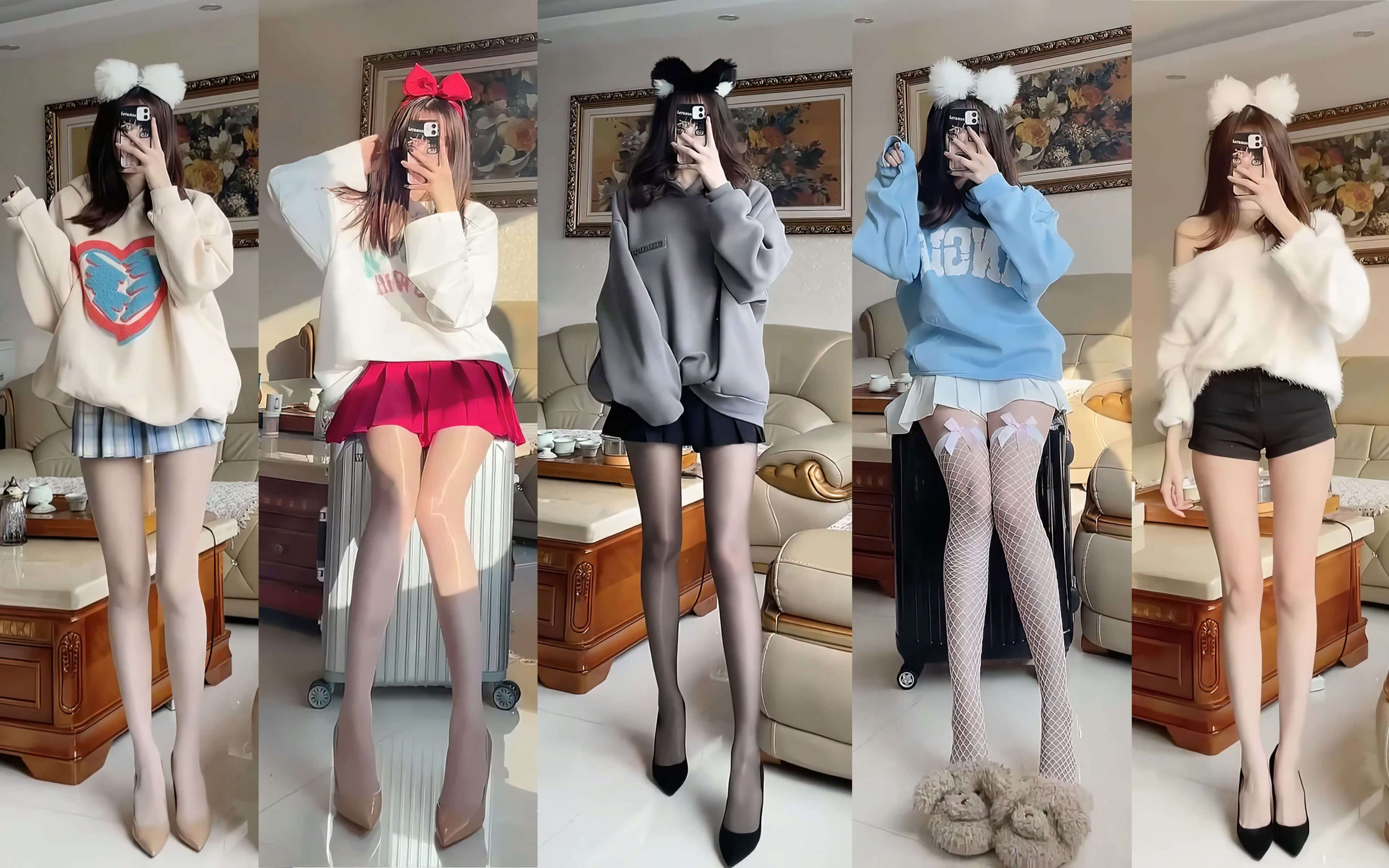 抖音网红电气鼠，好似触电般的美腿-1