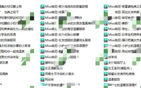 Miss哈尼中文音声合集，最全付费音频助眠