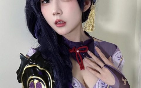 非凡cosplay表演女BLV LPL Kitty《原神》雷电将军cosplay赚足眼球