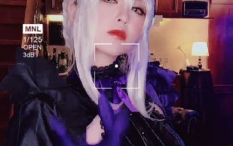 半半子_FGO·黑枪呆女仆cos作品，FGO黑枪呆女仆cos高清美图