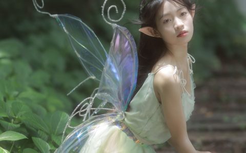 小精灵精灵 写真集 少女 小清新 优美 绿色 – YiTuYu艺图语