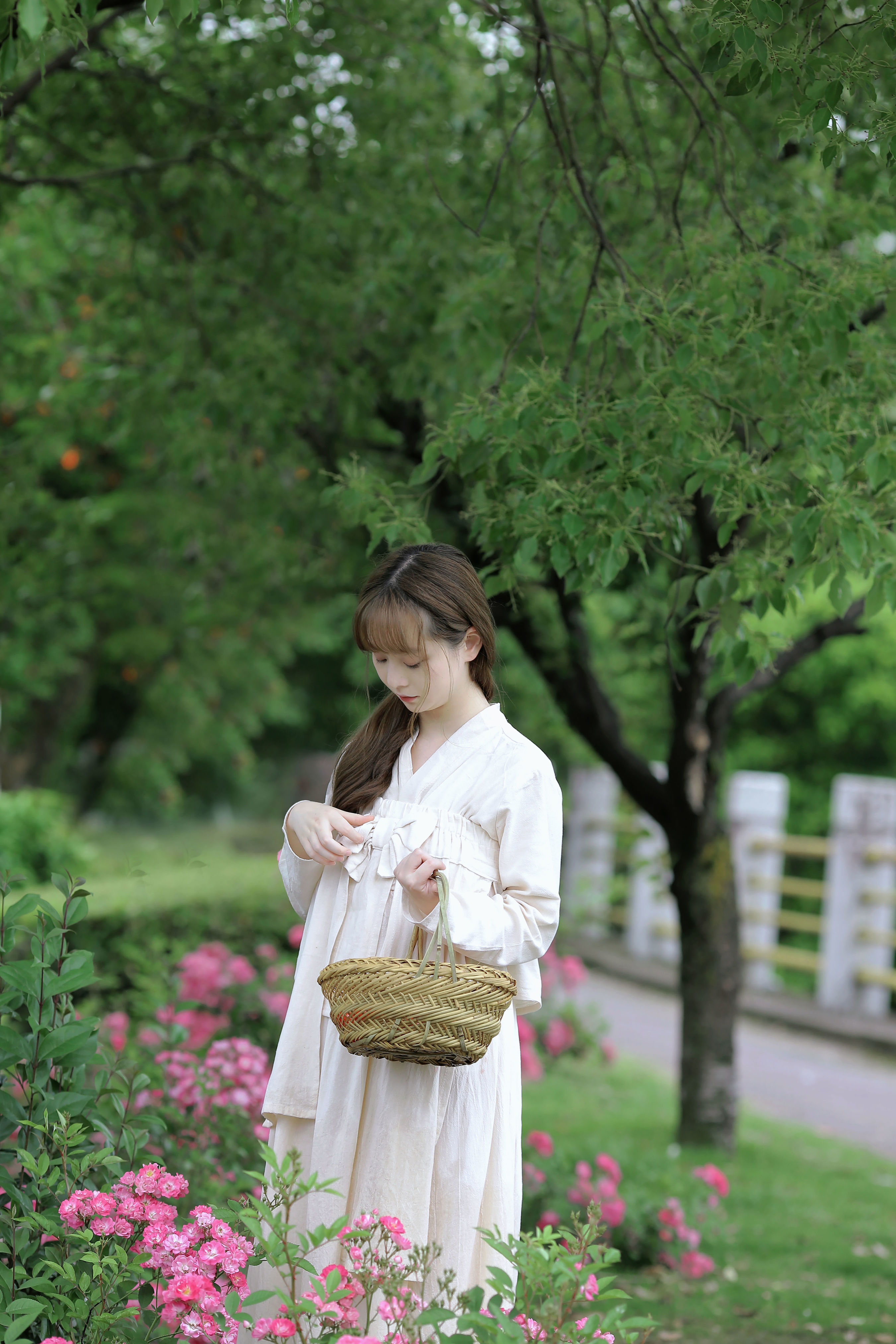 歌一段江南小镇伶人流水人家 清纯 小姐姐 少女 小清新 绿色 摄影 养眼