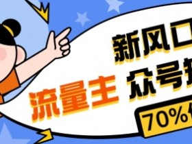 公众号流量主从入门到精通，30天打造高收益项目的实操手册