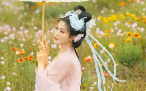 繁花古装 花 汉服 美人 美丽 优美 小仙女 – YiTuYu艺图语