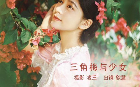 三角梅与少女花 唯美 漂亮 少女 治愈系 美好 – YiTuYu艺图语