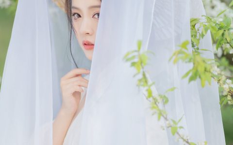 青绿花笺小清新 仙女 古代 树林 绝色 女神 古风 花 – YiTuYu艺图语