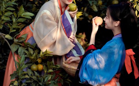 采橘古代 姑娘 古风 汉服 唯美 美图 小仙女 摄影 闺蜜 – YiTuYu艺图语
