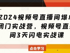 视频号分成计划怎么玩，全新玩法教你日赚300+