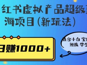 小红书虚拟资料项目好赚钱吗，收益与成本分析