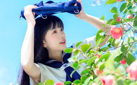水手服的春天写真 水手服 女生 JK 春天 小清新 – YiTuYu艺图语