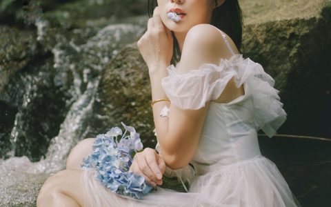 流淌的柔情养眼 人像 花 小溪流水 山林 模特 – YiTuYu艺图语