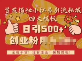 小红书矩阵推广实操干货，图文引流的核心技巧分享