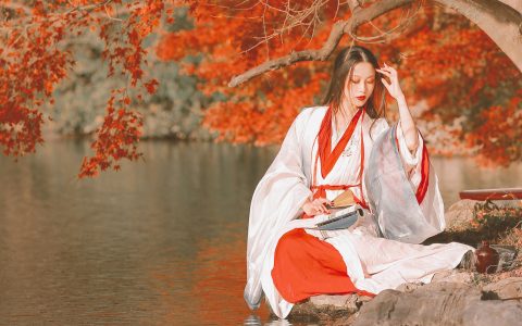 枫月禅意 意境 国风 仙气 古风 枫叶 – YiTuYu艺图语