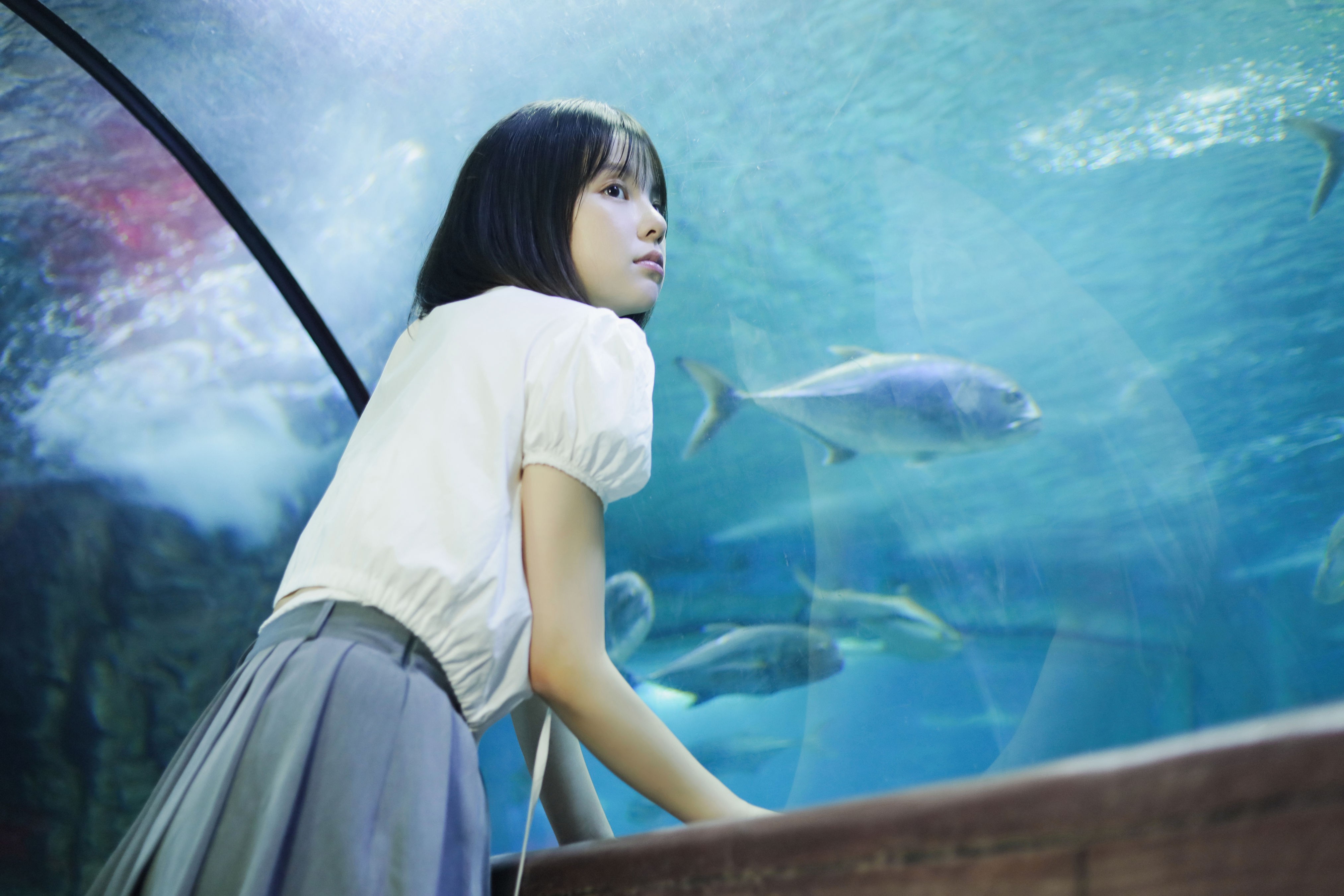 lost in blue 清纯 少女 小清新 女生 写真 甜美