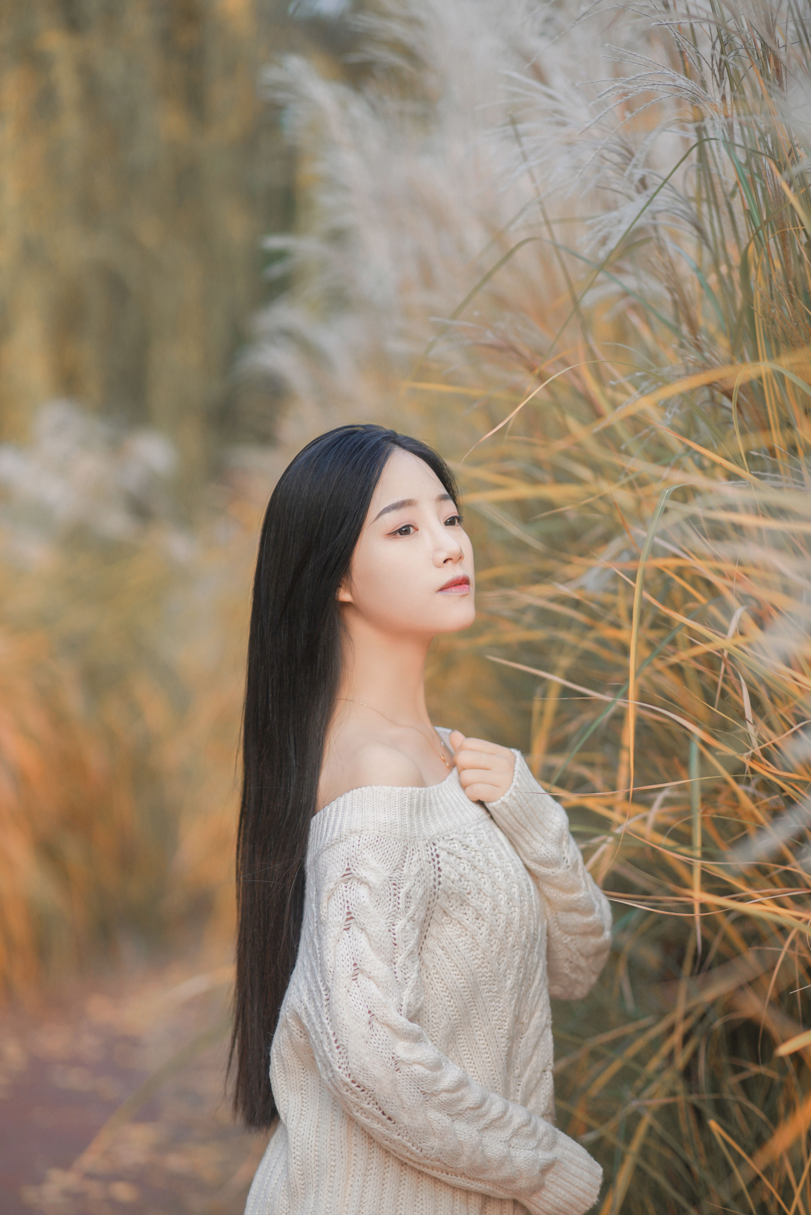 藏在芦苇荡中的温柔 小姐姐 个人写真 写真集 少女