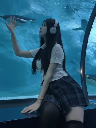 透明连体服装！抖音网红鱼神新作，唯美写真让人沉醉！