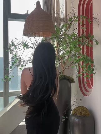 【周妍希】性感黑色写真，经典与现代的完美融合