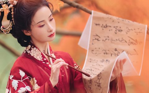 层林尽染古风 美图 枫叶 秋天 意境 唯美 – YiTuYu艺图语