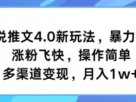 AI小说推文玩法揭秘，一部手机一天制作100+视频的技巧
