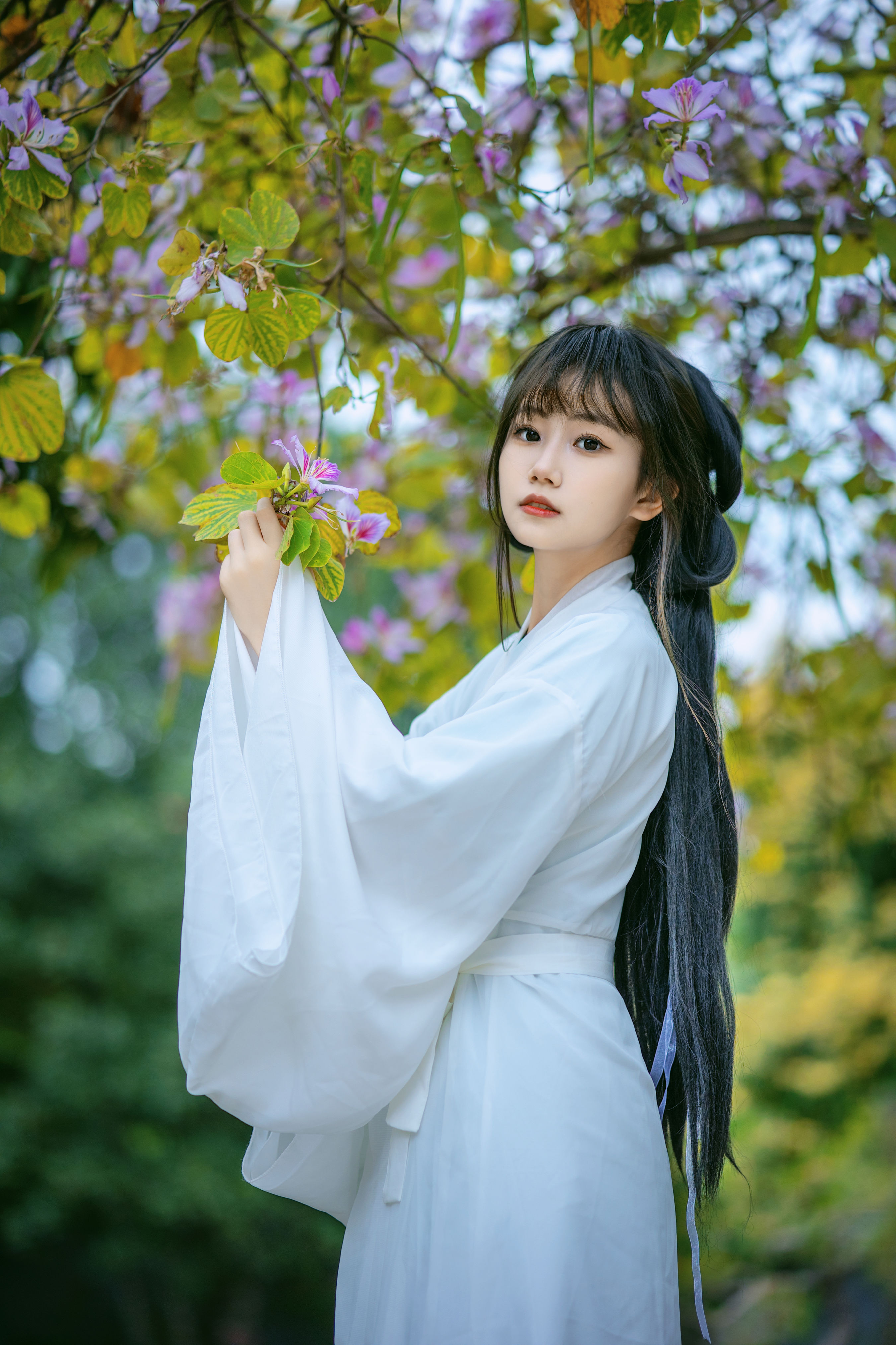 魏晋-天青色等烟雨，而我在等你 小清新 养眼 汉服 写真 少女