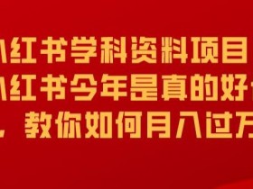 学科项目怎么优化收益，小红书从引流到成交的核心玩法
