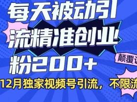 视频号分成计划怎么玩，全新玩法教你日赚300+