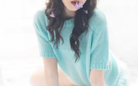 蓝色心动少女少女 花 精美 摄影 人像 小仙女 – YiTuYu艺图语