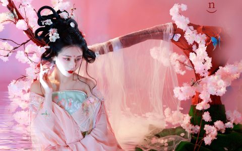 桃妖古风 小仙女 美人 桃花 艺术 中国风 花 – YiTuYu艺图语