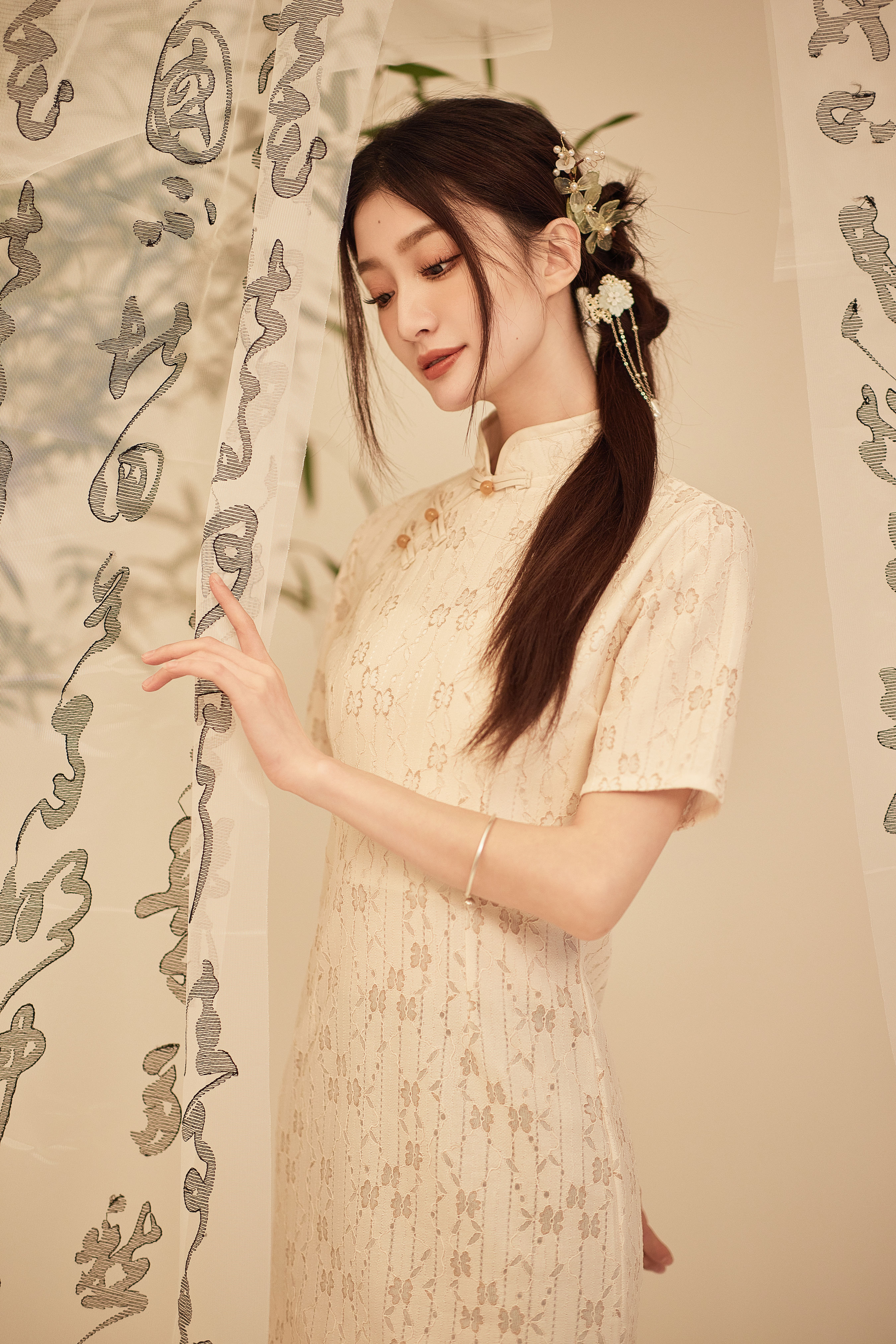 春 古典 中国风 旗袍 艺术 美图 模特