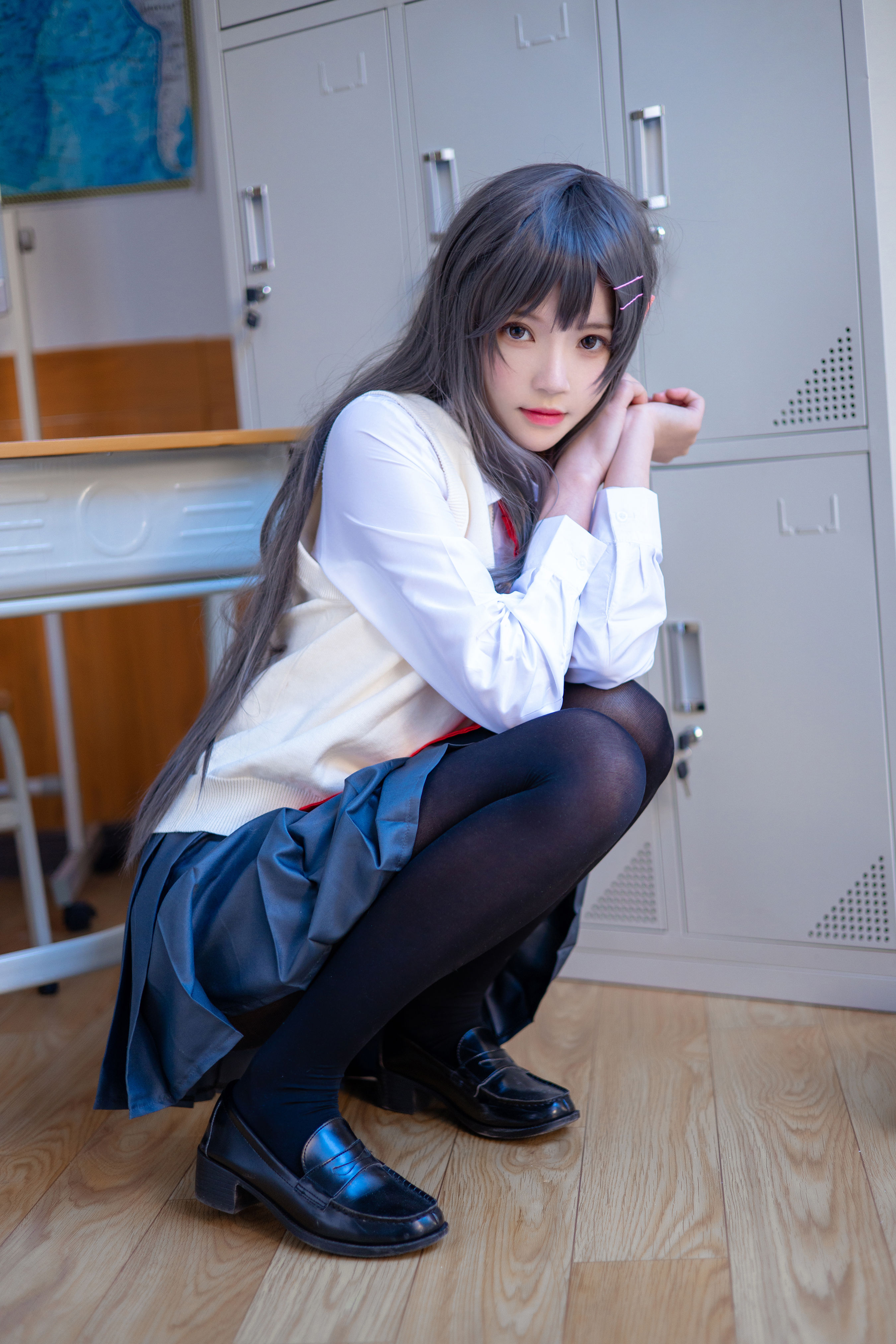 麻衣学姐制服cosplay 二次元 JK Cosplay 美少女 制服