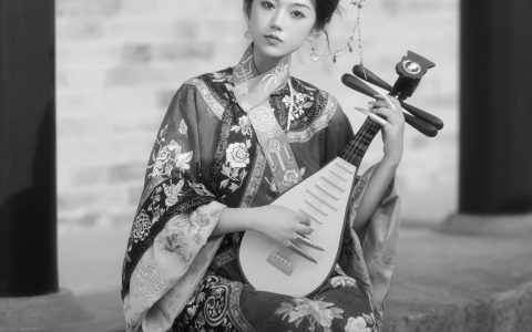 黑白古装古装 美人 黑白 清汉女 人像 – YiTuYu艺图语