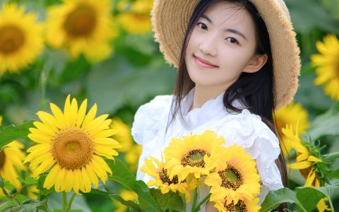 向日葵女孩向日葵 花 少女 小清新 写真集 – YiTuYu艺图语