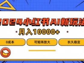 揭秘小红书掘金项目，日入四位数的蓝海赛道操作教程