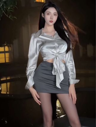 黑色蕾丝套装——美了个滢微密圈限时下载