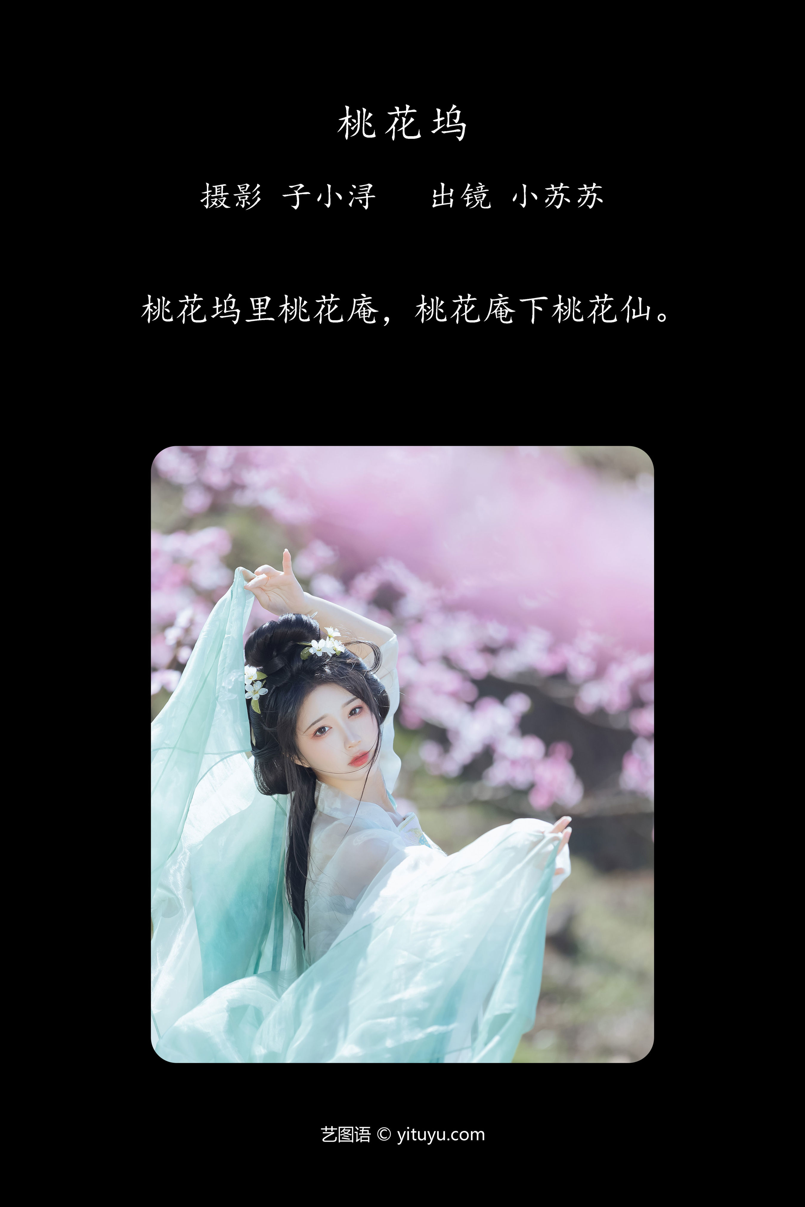 桃花坞 古风 美人 桃花 汉服 唯美 花 小仙女 优美