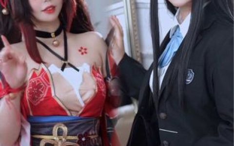 半半子cos《碧蓝航线》大凤旗袍，大凤旗袍cos高清美图