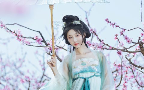 桃花坞古风 美人 桃花 汉服 唯美 花 小仙女 优美 – YiTuYu艺图语